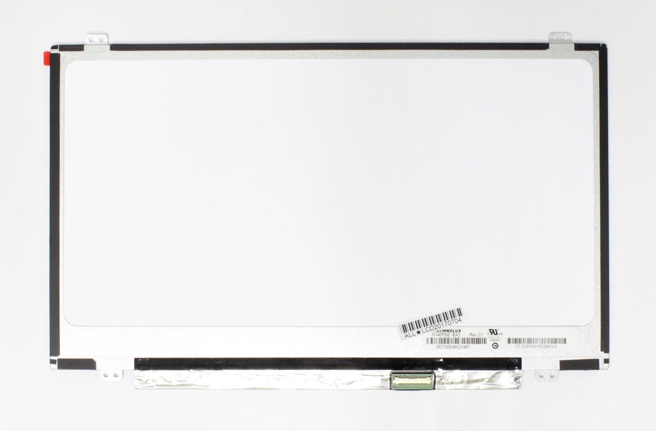 LCD screen 14.0" 1600x900 HD+ LED SLIM matte 30pin (right) EDP A+