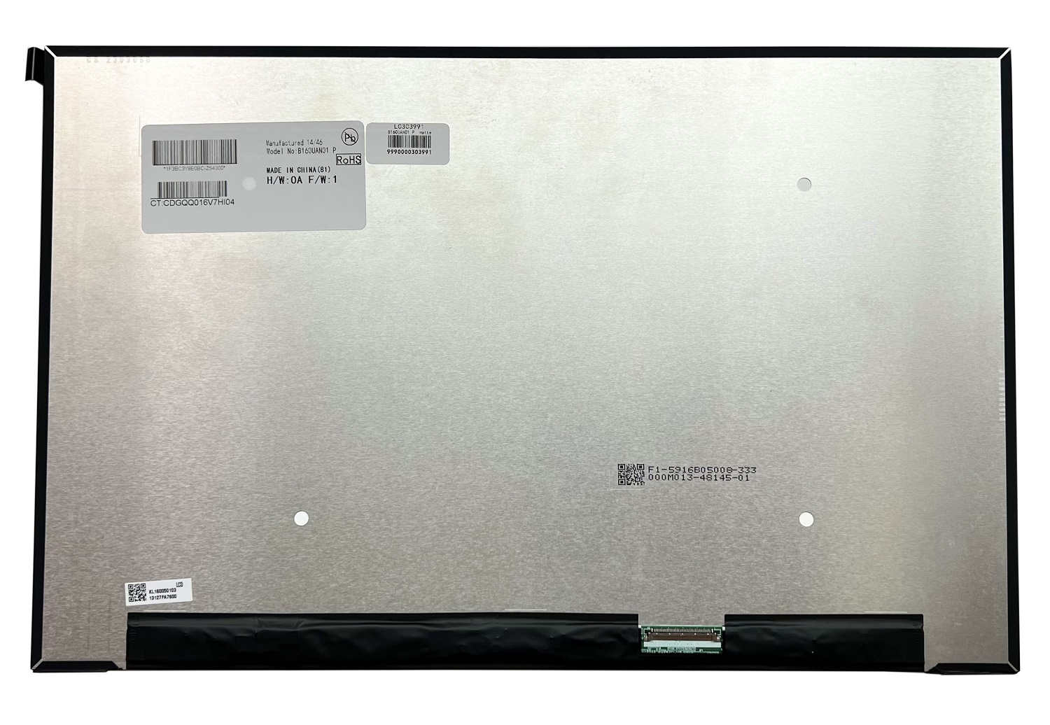 LCD screen 16.0" 1920x1200 WUXGA LED SLIM matte 40pin (right) A+