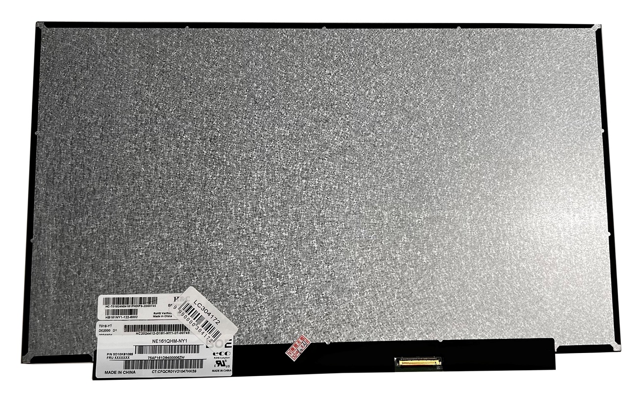 LCD screen 16.1" 2560x1440 QHD WLED SLIM matte 40pin (right) A+