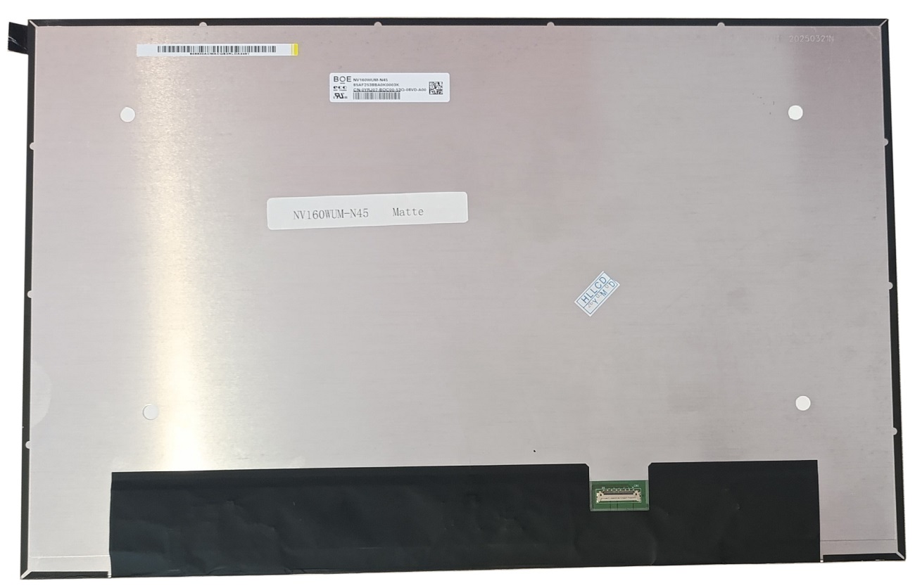 LCD Screen 16.0", 1920x1200, WLED, SLIM, IPS, matte, 30pin narrow (right), A+