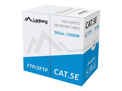Lanberg LAN kabelis SFTP cat.5e 305m vientisas