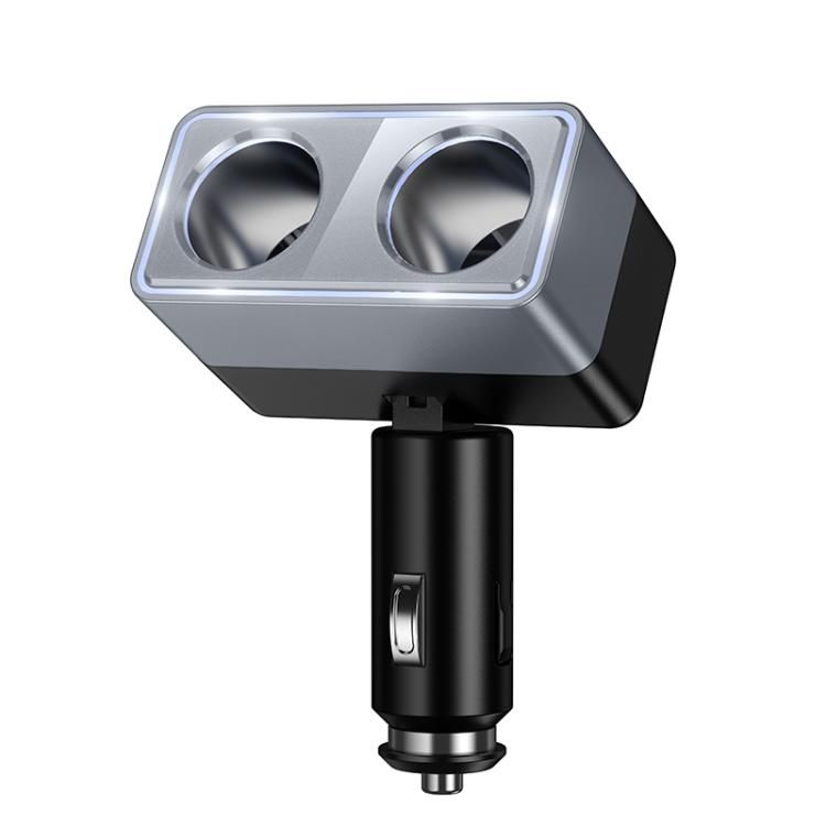 Įkroviklis automobilinis Hoco (Z65) ( 2 x Lighter splitter ) juodas