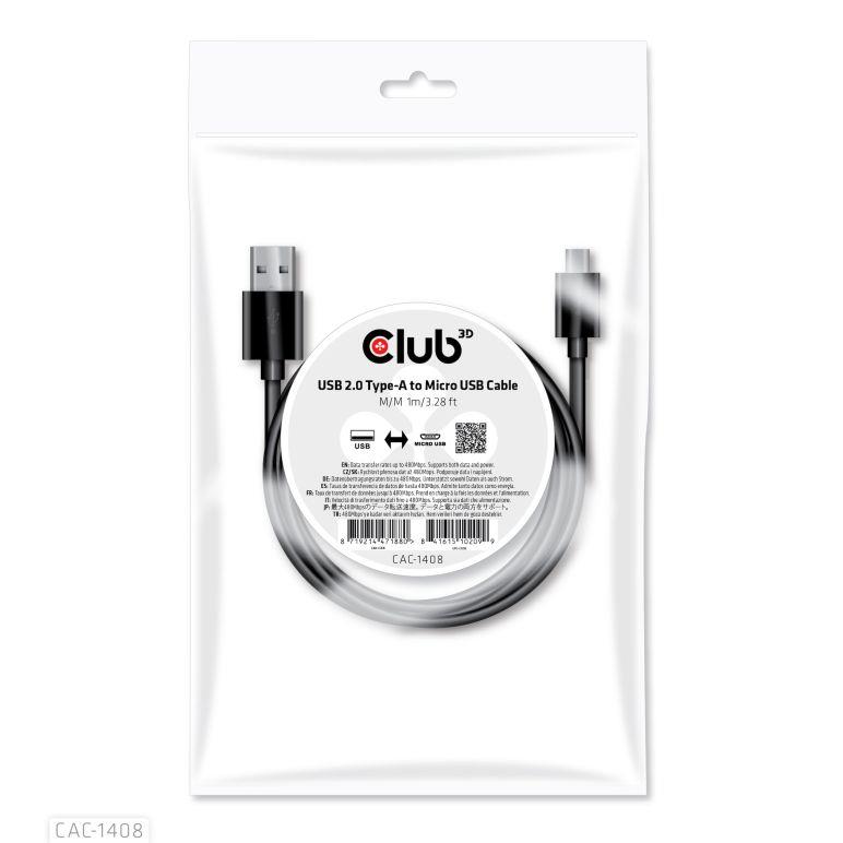 Кабель USB — Micro USB 1м CAC-1408 CLUB3D