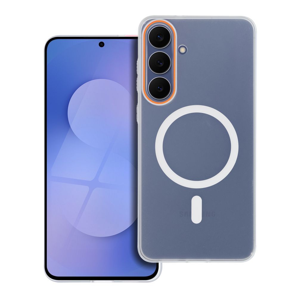 Чехол для Xiaomi 17 Go Orange с MagSafe прозрачный