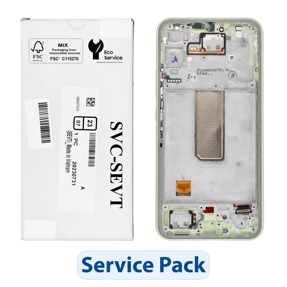 ServicePack LCD Display SAMSUNG A34 5G A346B Green GH82-31200C