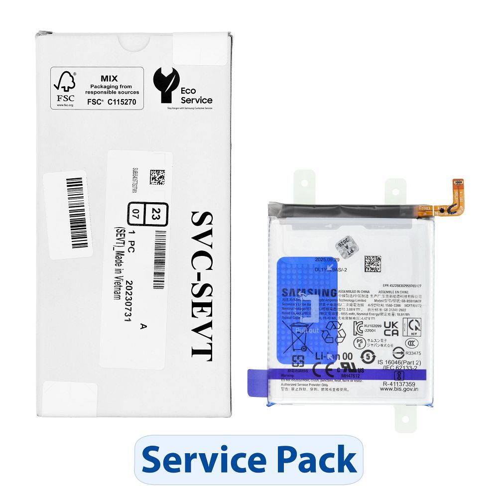 ServicePack Battery EB-BS918ABY for SAMSUNG S23 Ultra S918B GH82-30459A