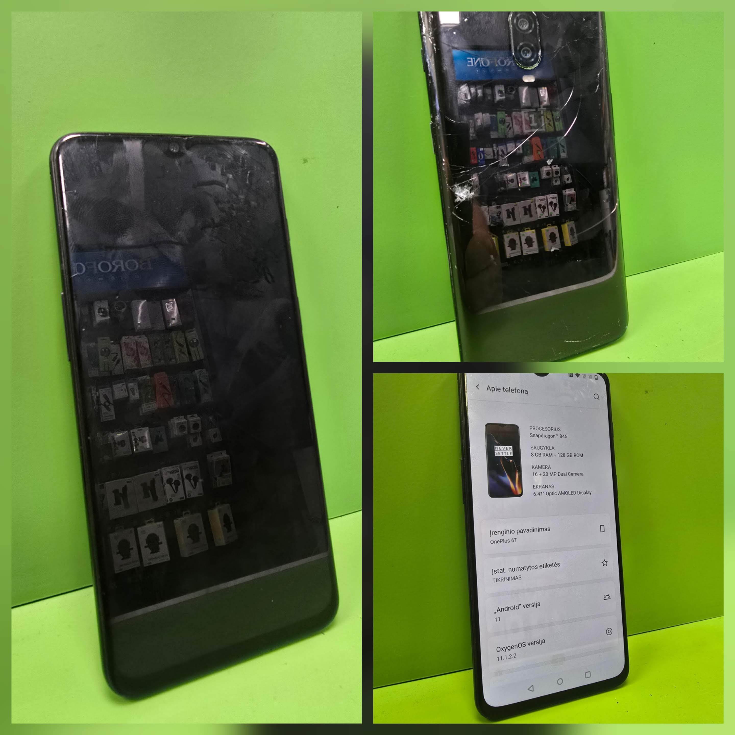OnePlus 6T 128GB (Naudota Prekė)