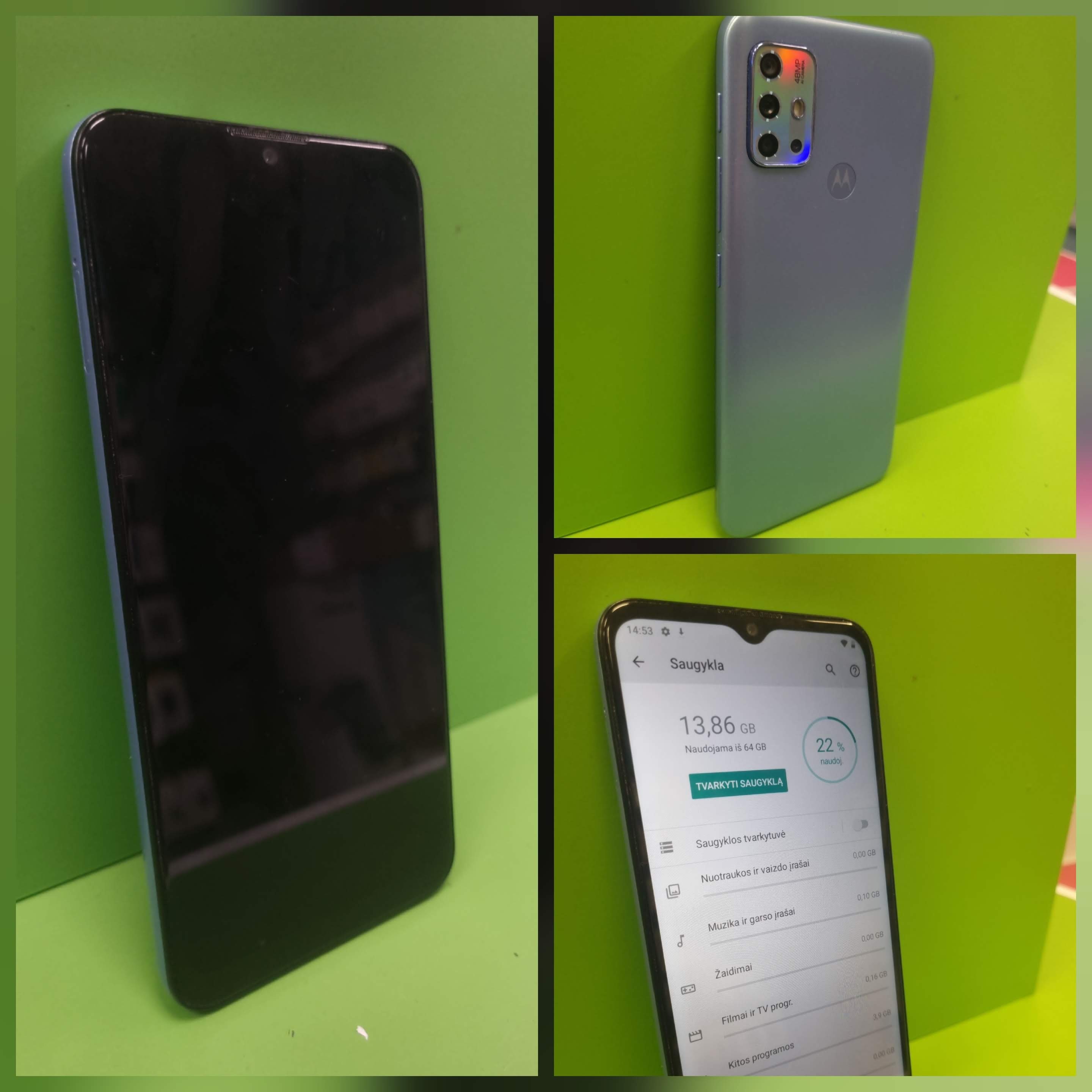 Motorola moto g(20) 64GB (Naudota Prekė)