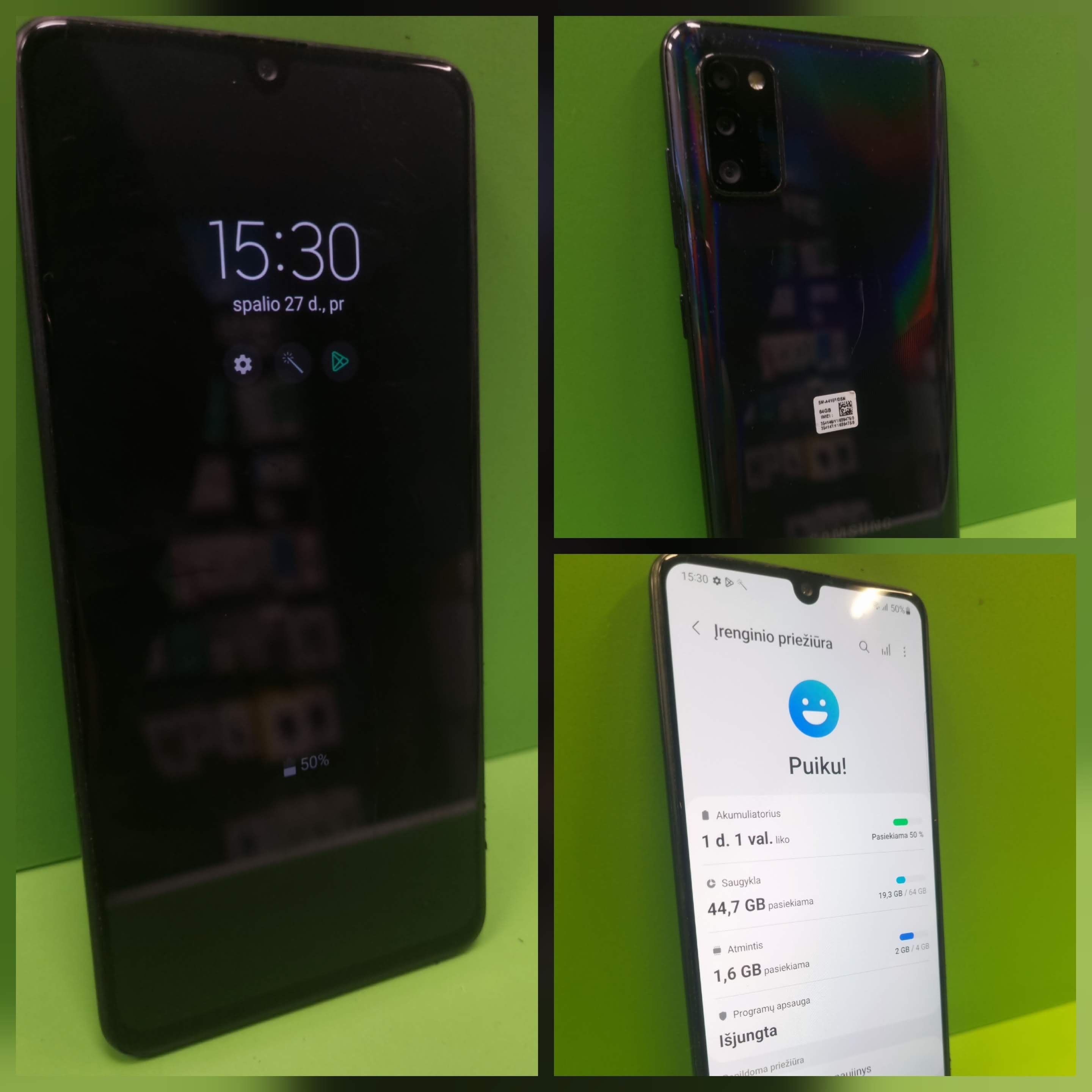 Samsung Galaxy A41 A415 64GB (Naudota prekė)