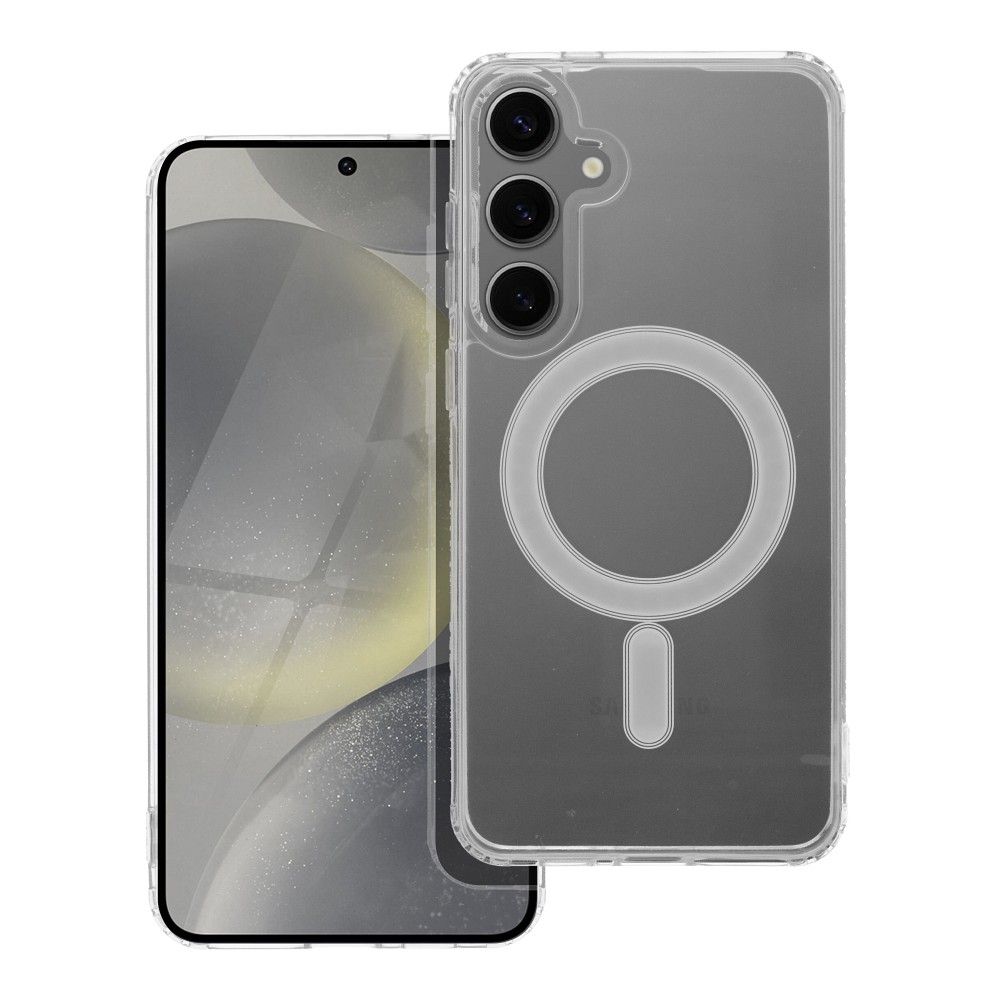 Чехол для Samsung S24 PLUS Clear Mag Cover (STR) совместимый с MagSafe прозрачный