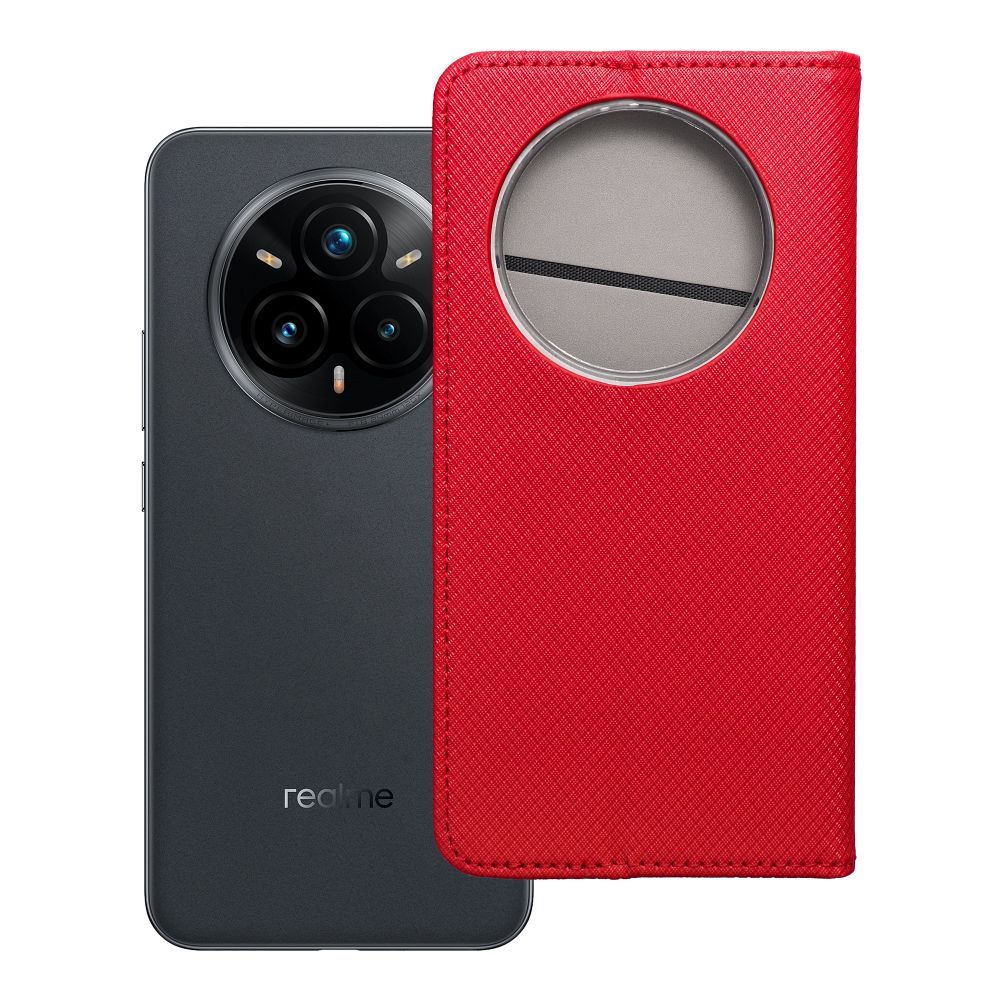 SMART CASE knygos dėklas REALME 14 PRO PLUS raudonas