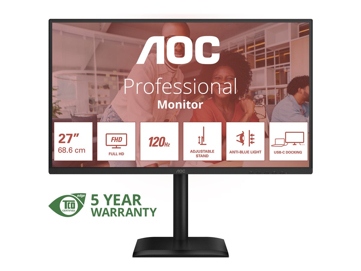 AOC 27E4CV monitorius 27" FHD IPS 120Hz 4ms