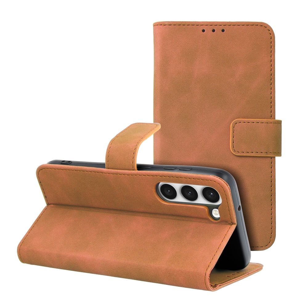 Чехол-книжка для Samsung S23 Tender Book коричневый