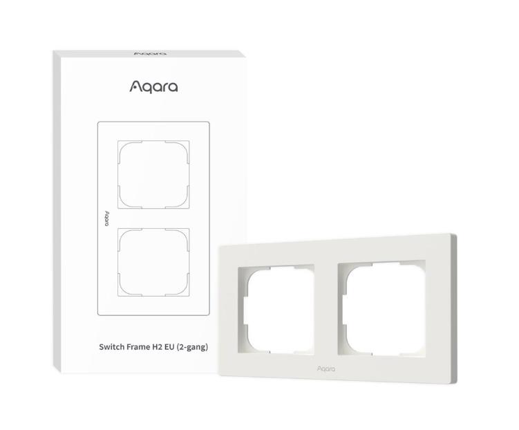Aqara FE-X01D-W išmanusis jungiklio rėmelis H2 (2 lizdai) baltas