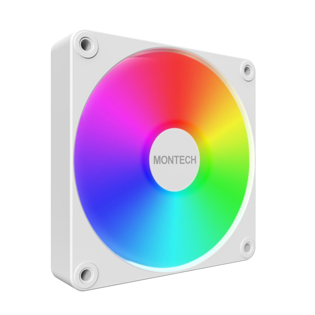 Вентилятор корпуса 120мм GF120R V2 ARGB PWM белый MONTECH