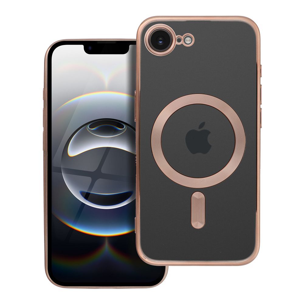ELECTRO MAG COVER magnetinis dėklas telefonui, suderinamas su MagSafe, skirtas IPHONE SE 2025, rudas