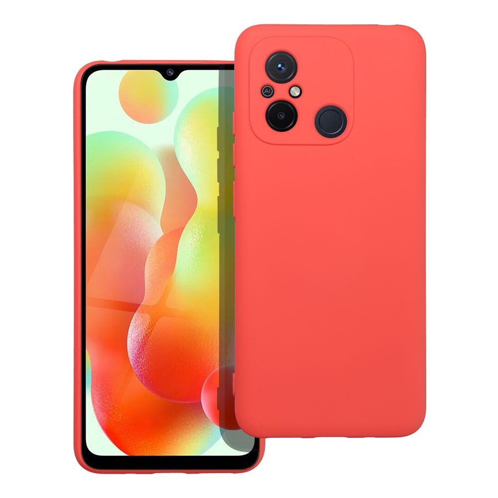 Silikoninis dėklas telefonui XIAOMI Redmi 12C persikinis