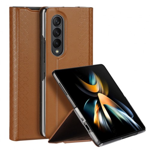Telefono dėklas Dux Ducis Bril skirtas Samsung F936 Z Fold4 rudas