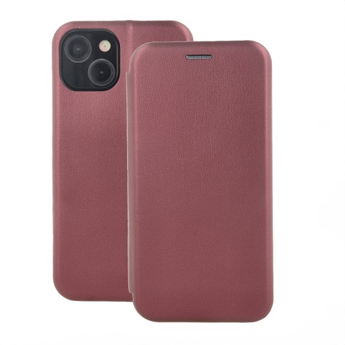 Dėklas Book Elegance Samsung A266 A26 5G tamsiai raudonas