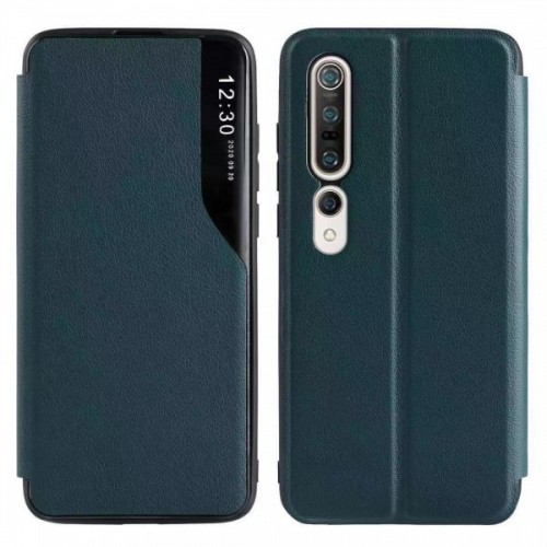 Telefono dėklas Smart View TPU Samsung A326 A32 5G tamsiai žalias