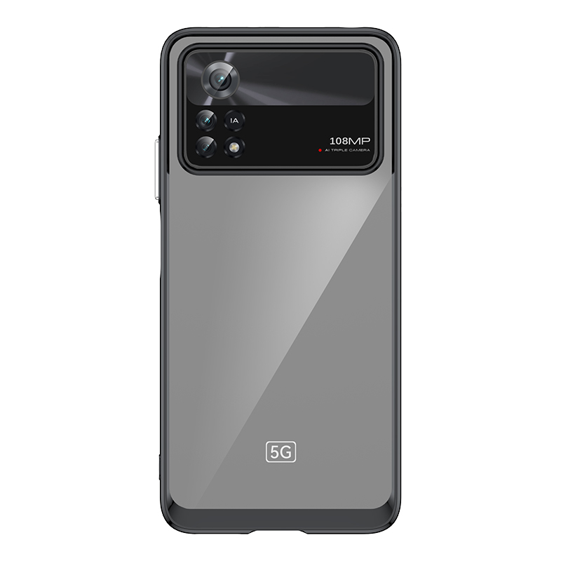 Чехол Outer Space для Xiaomi Poco X4 Pro 5G с гибкой рамкой чёрный