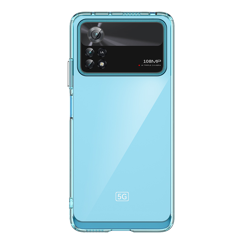 Чехол Outer Space для Xiaomi Poco X4 Pro 5G с гибкой рамкой синий