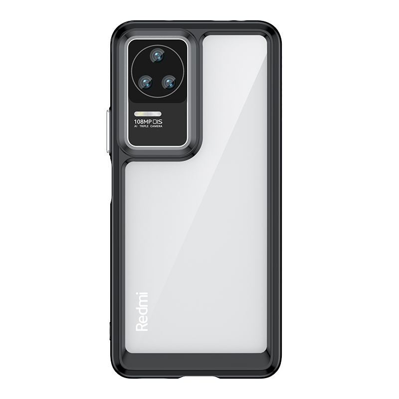 Чехол Outer Space для Xiaomi Poco F4 5G с гибкой рамкой чёрный