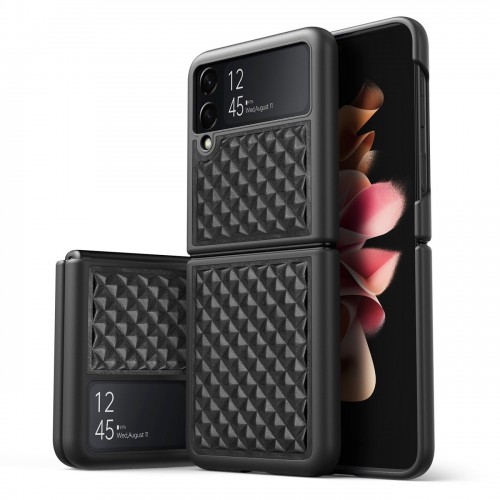 Dėklas Dux Ducis Venice skirtas Samsung F711 Z Flip3 juodas