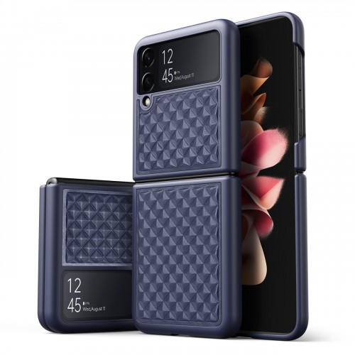 Dėklas Dux Ducis Venice skirtas Samsung F711 Z Flip3 mėlynas