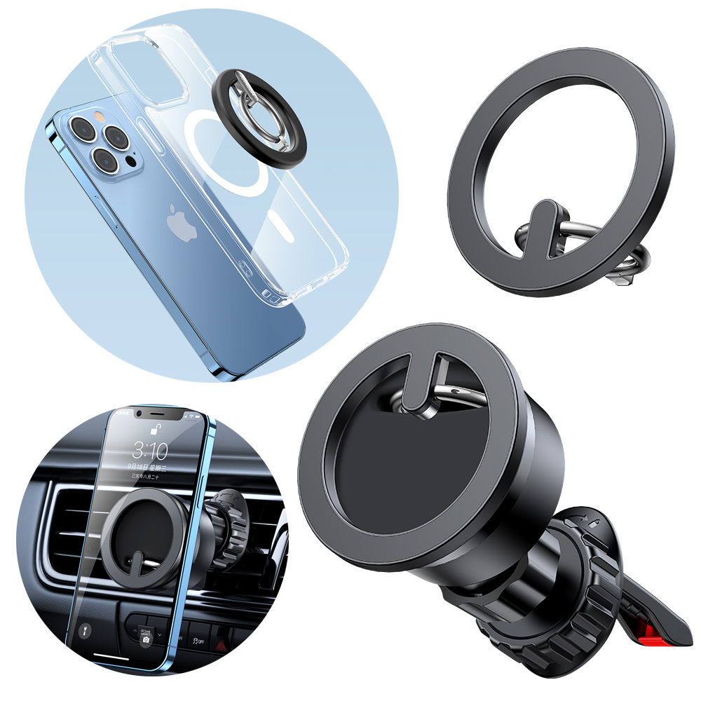 Daugiafunkcis 2-in-1 magnetinis automobilinis laikiklis Joyroom JR-ZS294 su stovu (juodas)