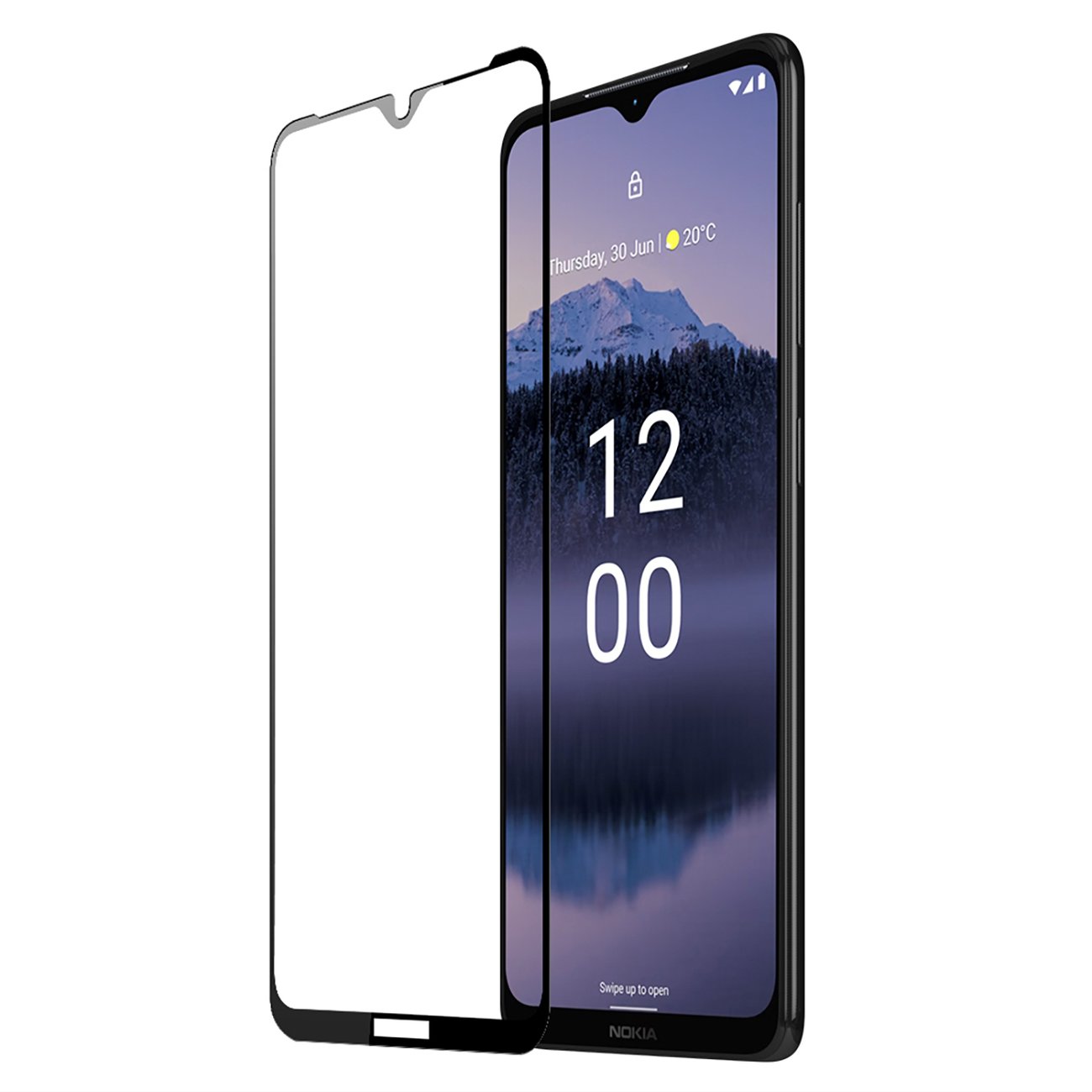 Dux Ducis 10D закалённое стекло для Nokia G11 Plus 9H с чёрной рамкой
