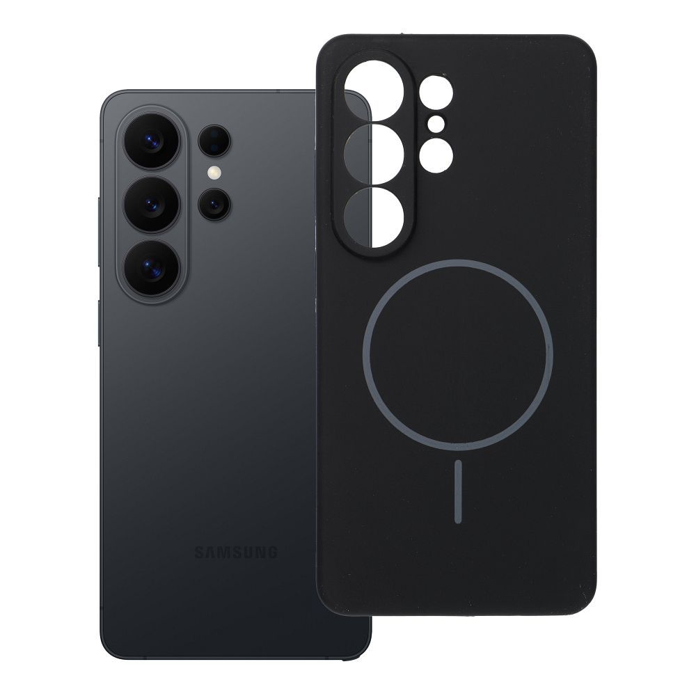Чехол для Samsung S26 ULTRA Силиконовый 2 мм совместимый с MagSafe чёрный
