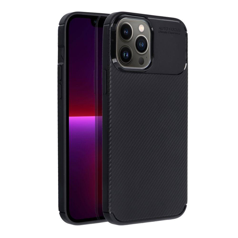 Чехол для iPhone 13 PRO Carbon Premium чёрный
