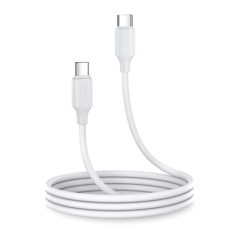 USB кабель Joyroom (S-CC060A9) "USB-C (Type-C) - USB-C (Type-C)" (3A 60W 1m) белый