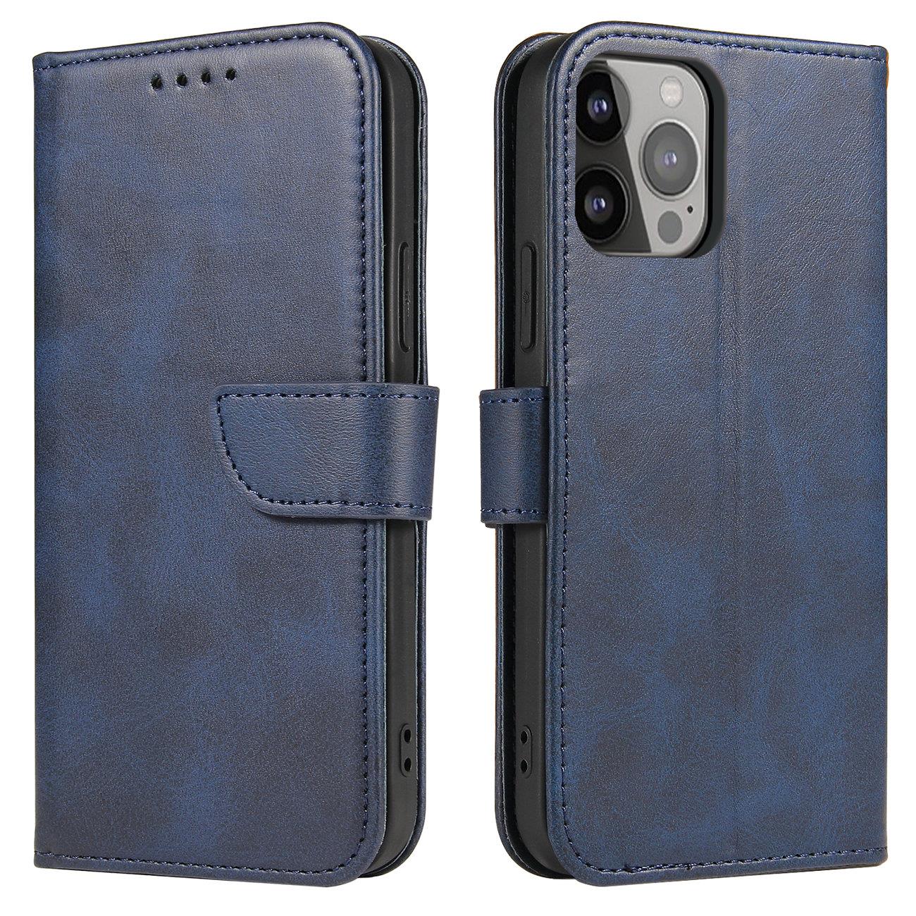 Magnet Case для Samsung Galaxy S23 Ultra чехол с флип-кошельком и подставкой синий