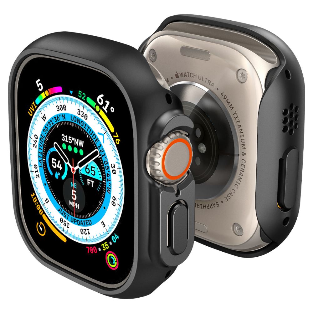 Spigen Thin Fit dėklas Apple Watch Ultra (49mm) - juodas