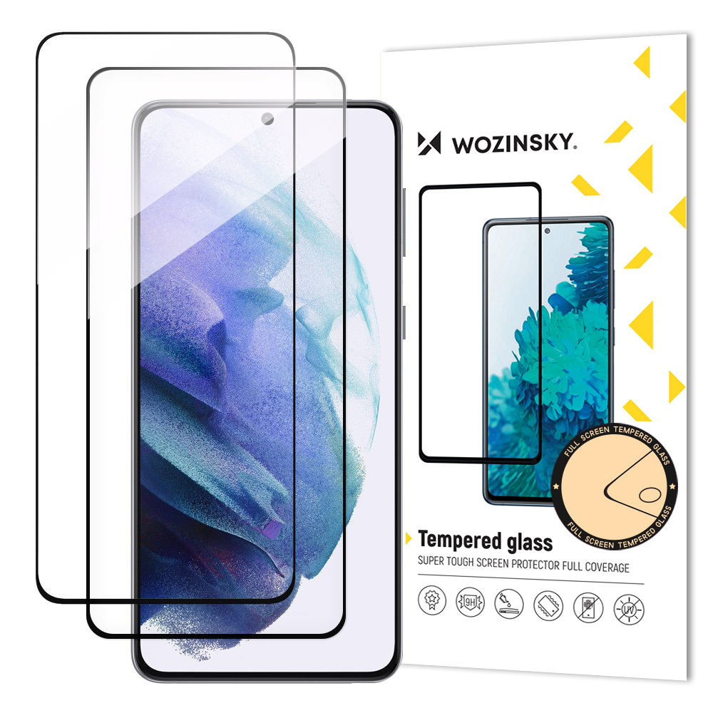 Wozinsky Full Glue Закалённое стекло для Samsung Galaxy S23, 2 шт.