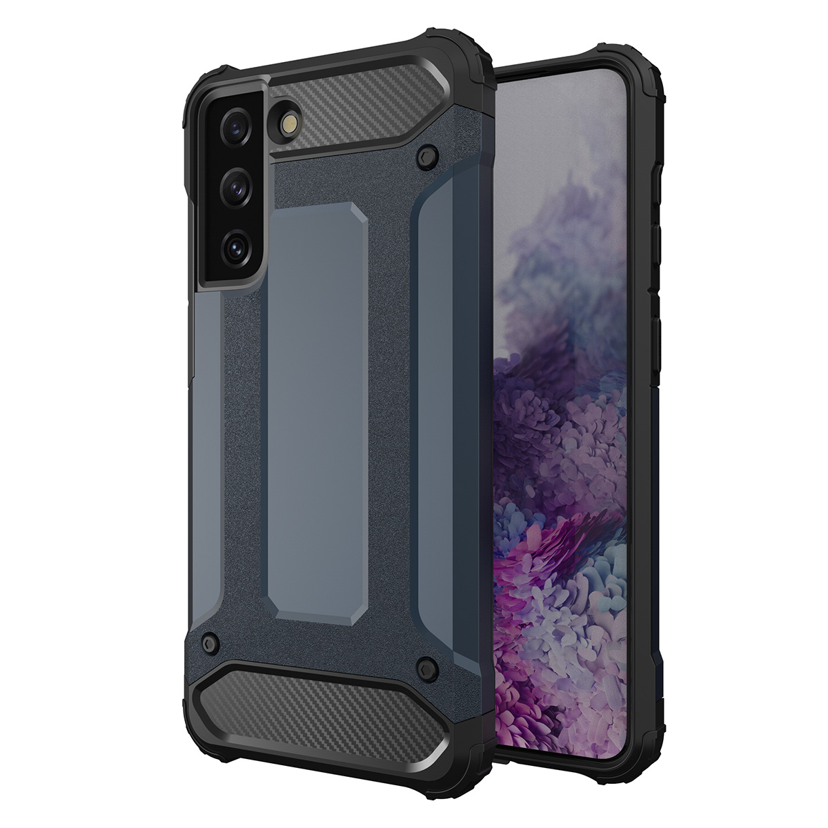 Чехол Hybrid Armor для Samsung Galaxy S23 бронированный гибридный синий