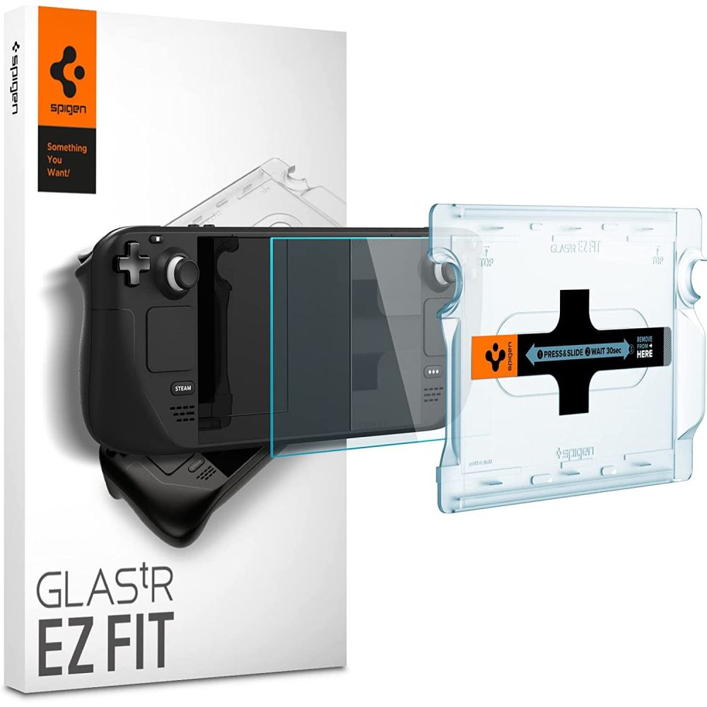 Spigen Glas.tR EZ Fit grūdintas stiklas skirtas Steam Deck