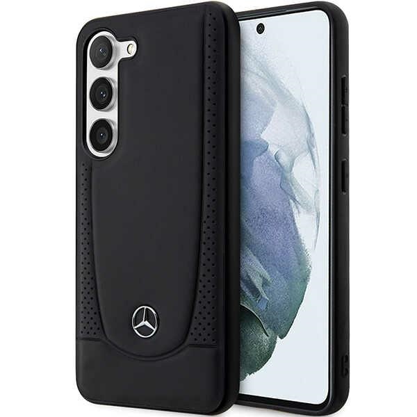 Чехол Mercedes Leather Urban для Samsung Galaxy S23 — чёрный