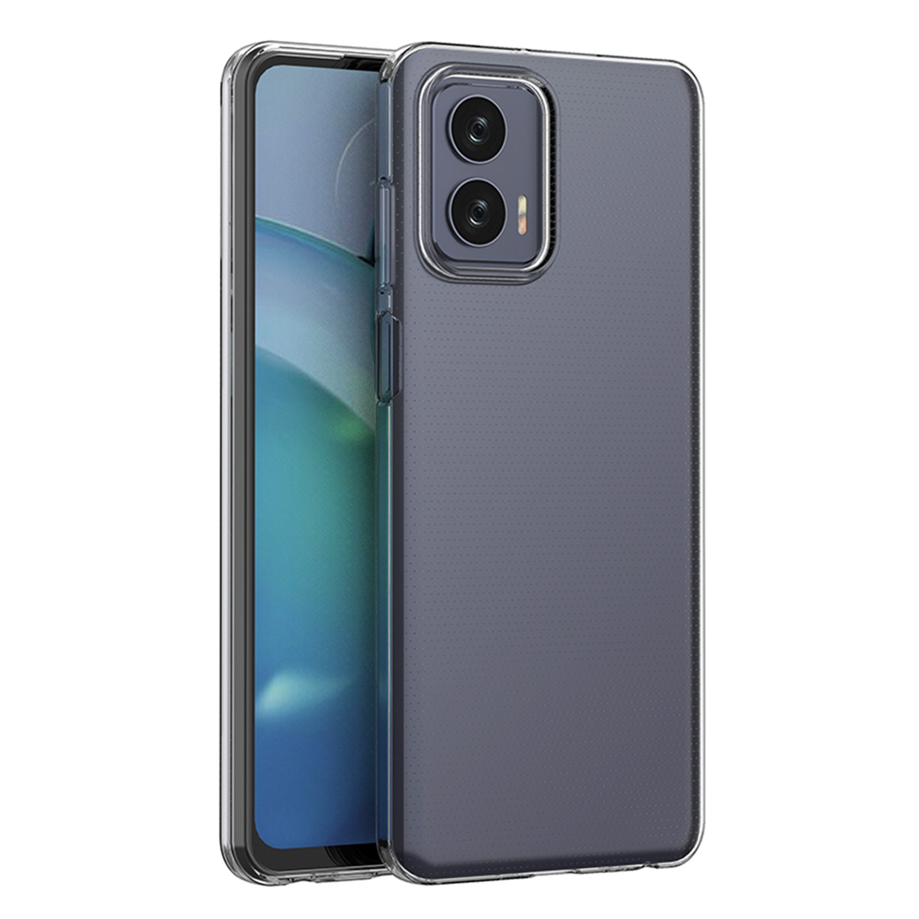 Itin plonas 0.5mm dėklas Motorola Moto G73 5G plonas permatomas dangtelis