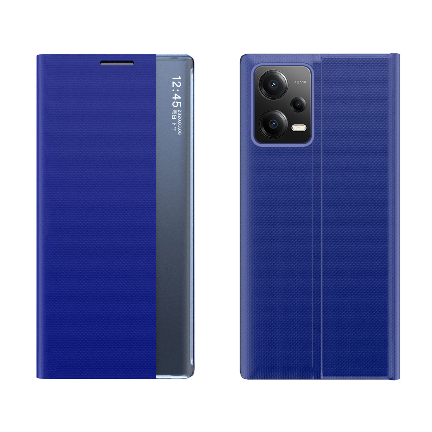 New Sleep Case для Xiaomi Redmi Note 12 Pro+ чехол с откидной подставкой синий
