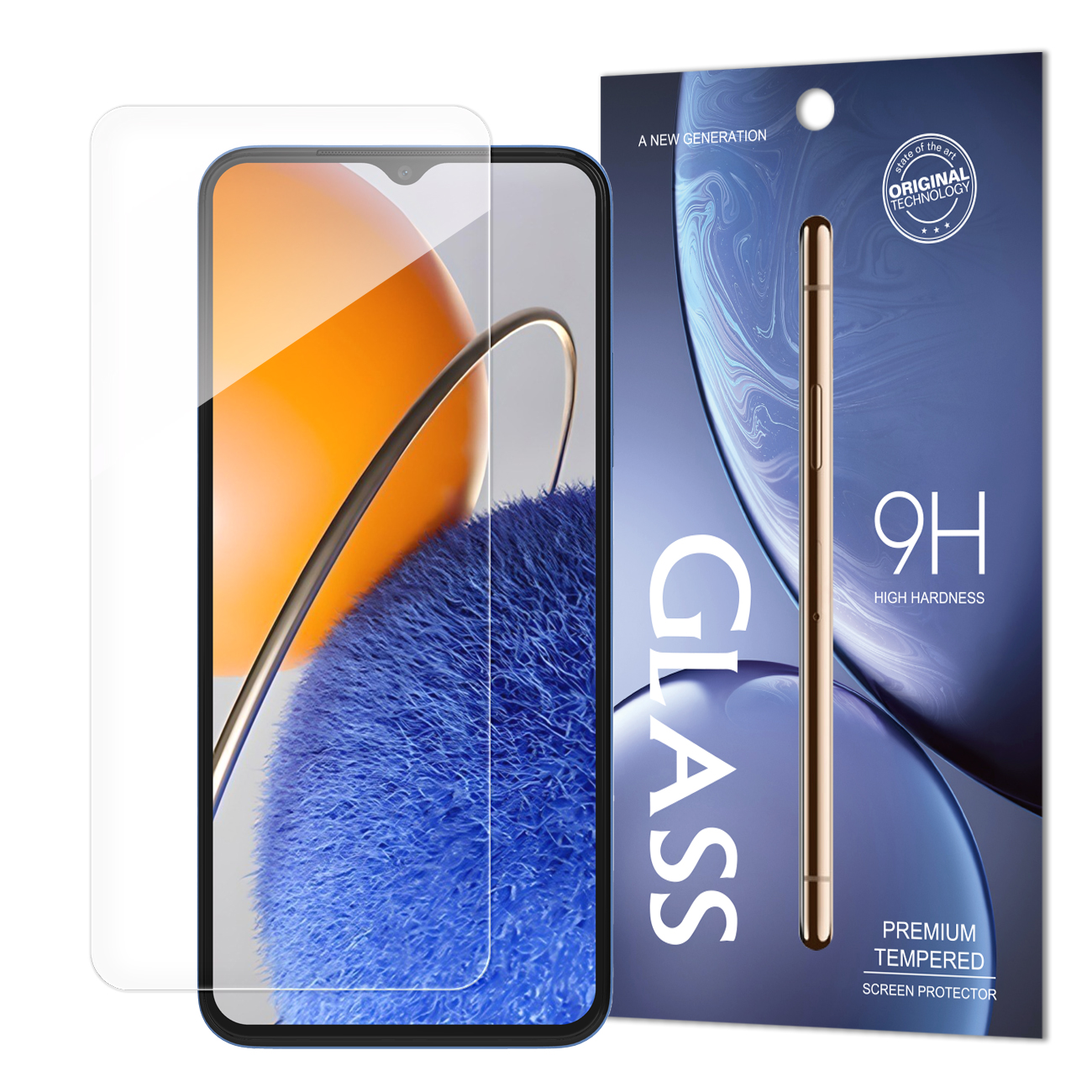 Standartinis grūdintas stiklas grūdinto stiklo dėklas Huawei nova Y61 9H