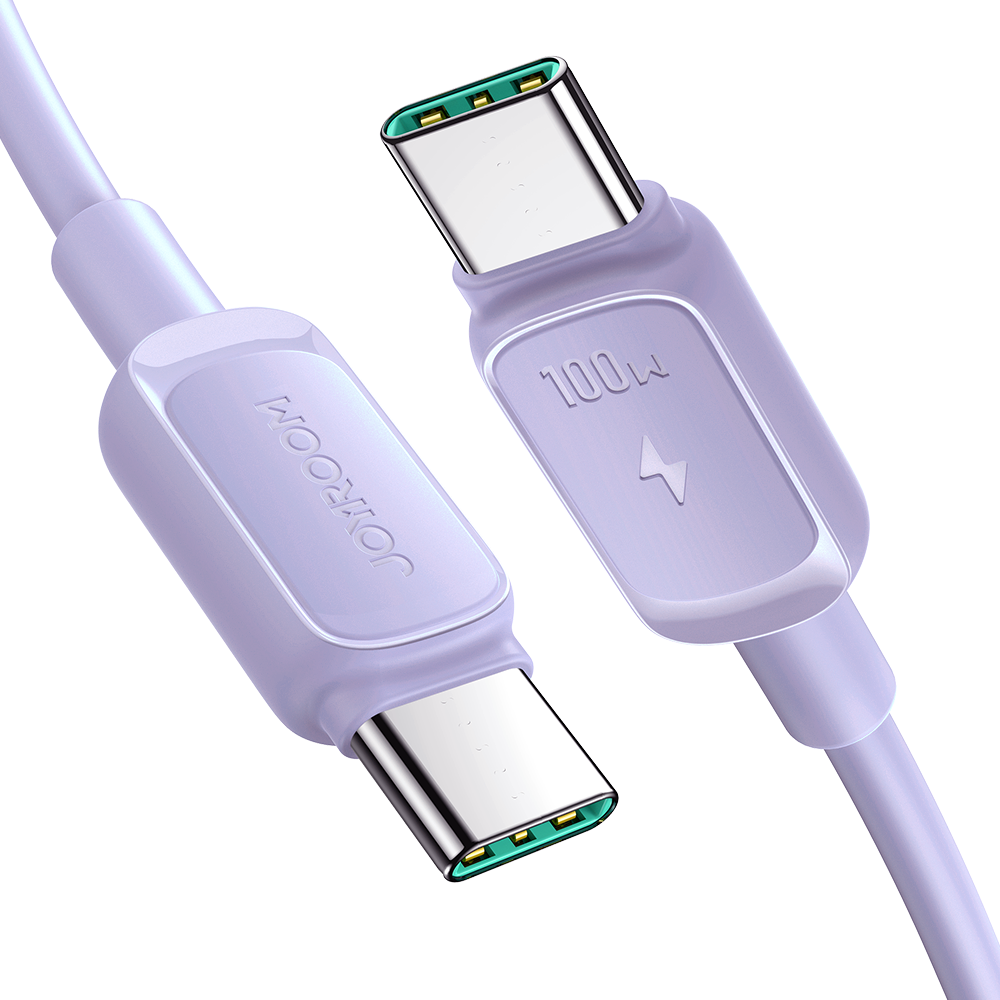 USB кабель Joyroom (S-CC100A14) "USB-C (Type-C) - USB-C (Type-C)" (100W 1.2m) фиолетовый