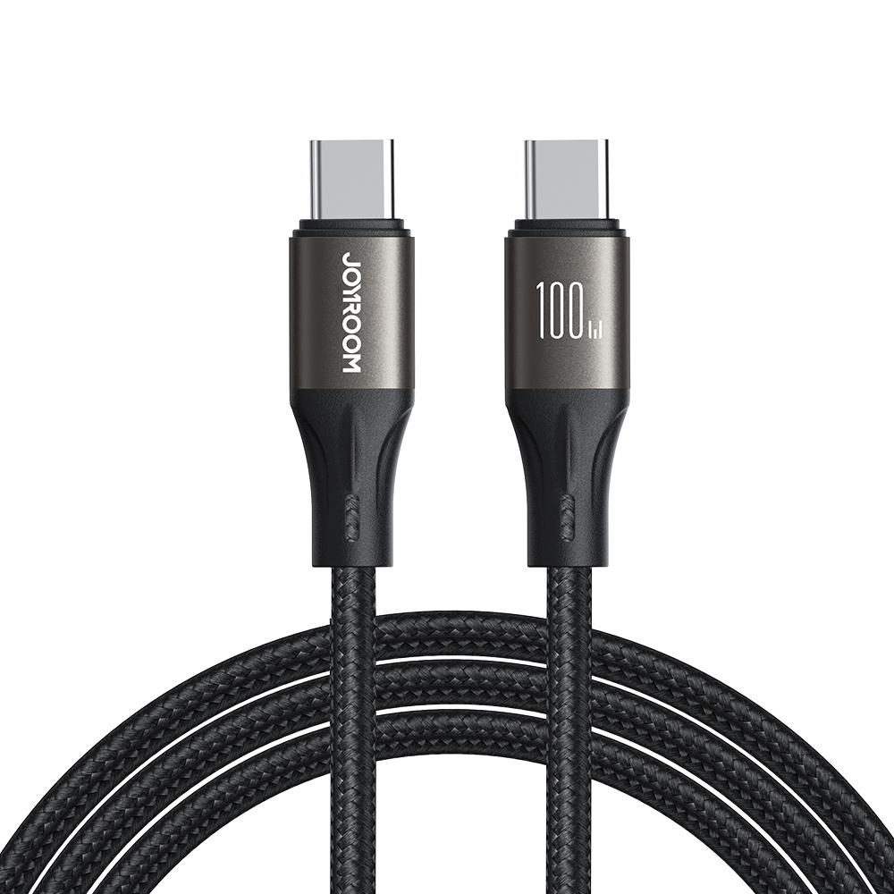 Joyroom Light-Speed Series S-A25 кабель USB-C USB-C 100W 1.2м - чёрный