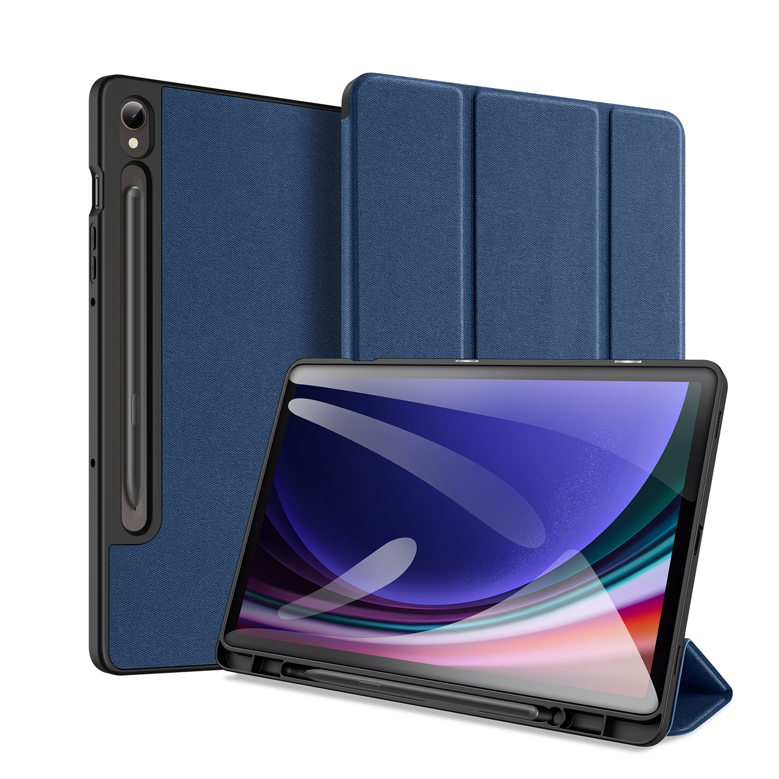 Case Dux Ducis Domo Samsung X400/X406 Tab S10 Lite/X520/X526 Tab S10 FE/X510/X516 Tab S9 FE dark blue