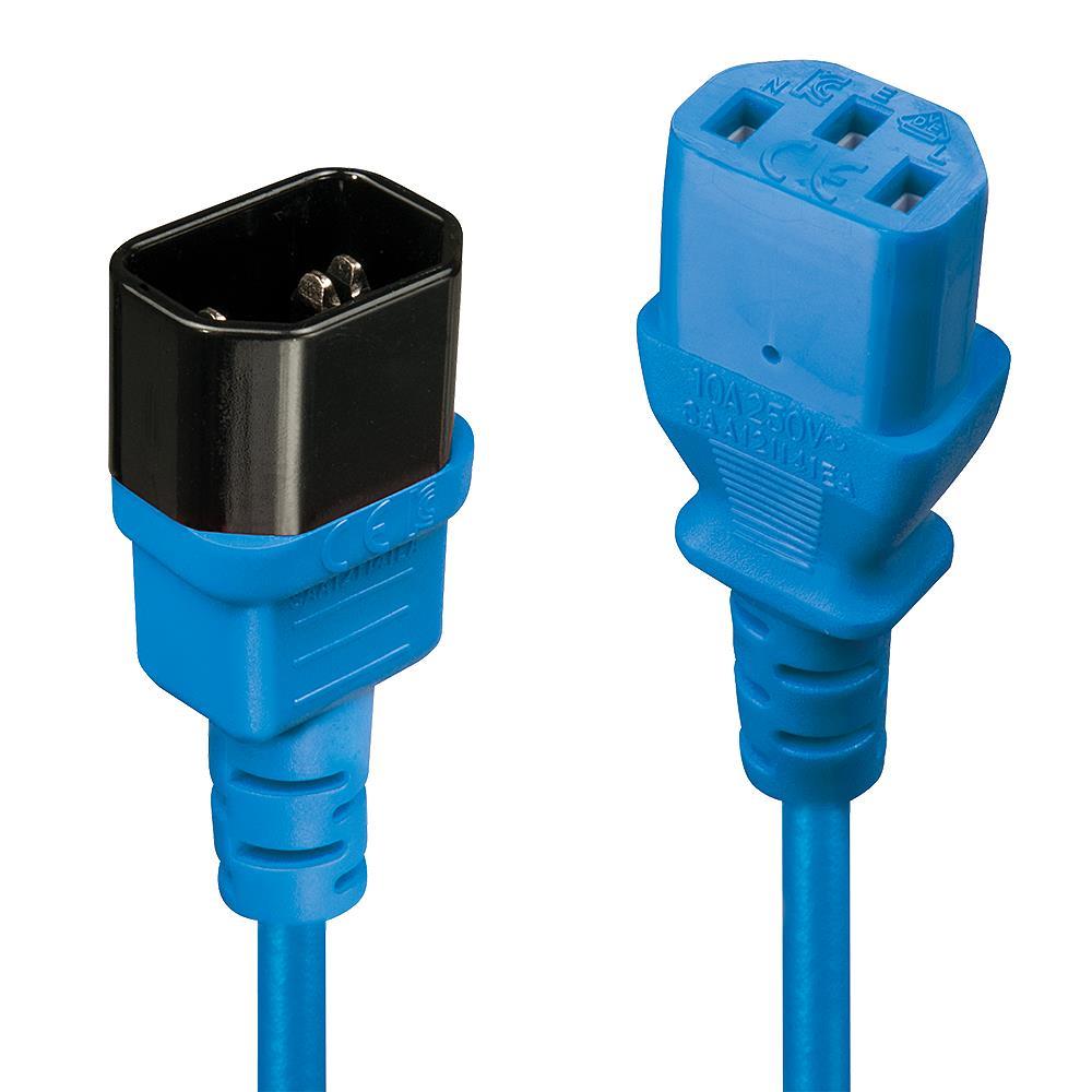 Lindy IEC maitinimo ilginimo laidas 0.5m mėlynas