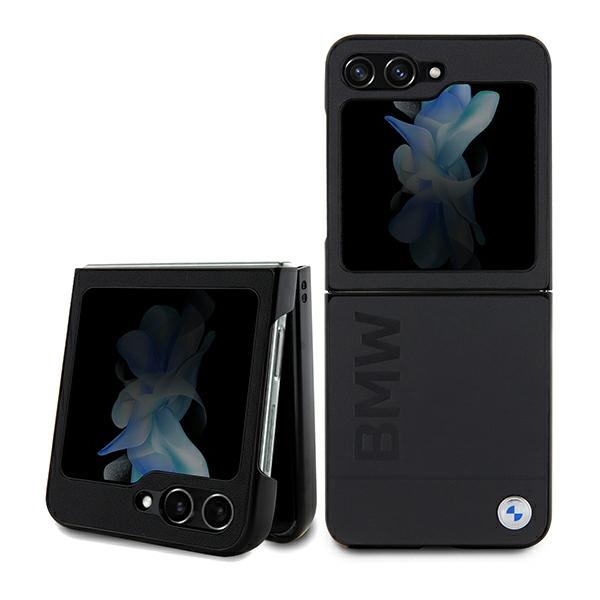 BMW odinis Hot Stamp dėklas telefonui Samsung Galaxy Z Flip 5 - juodas