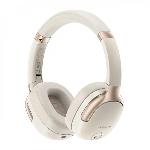Bluetooth Earphone Acefast "H2" White (Bluetooth 5.3 / Active Noise Cancellation)