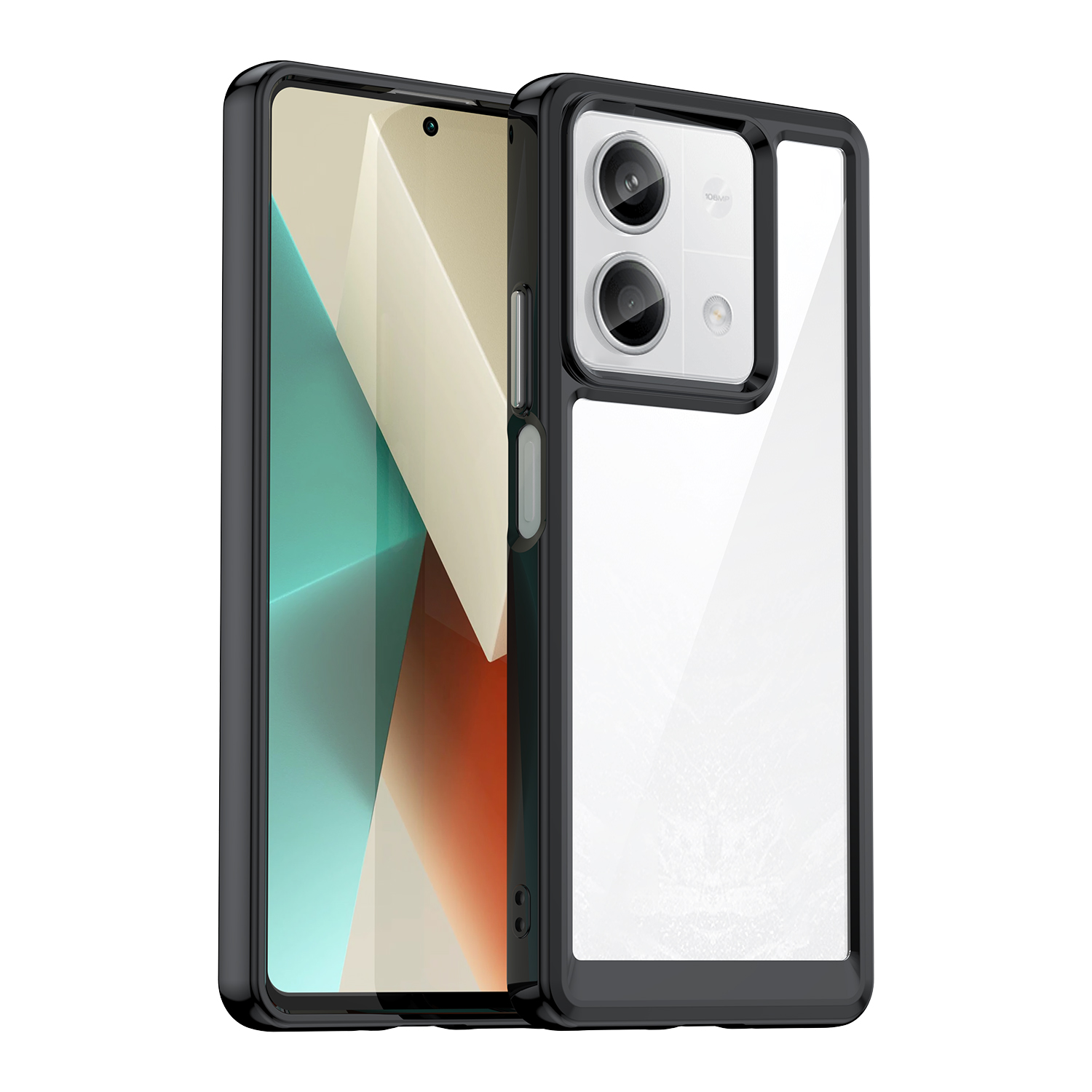 Чехол Outer Space с гелевой рамкой для Xiaomi Redmi Note 13 Pro+ - черный